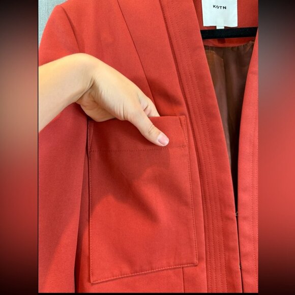 KOTN Orange Short Waisted Cropped Blazer - Picture 10 of 10